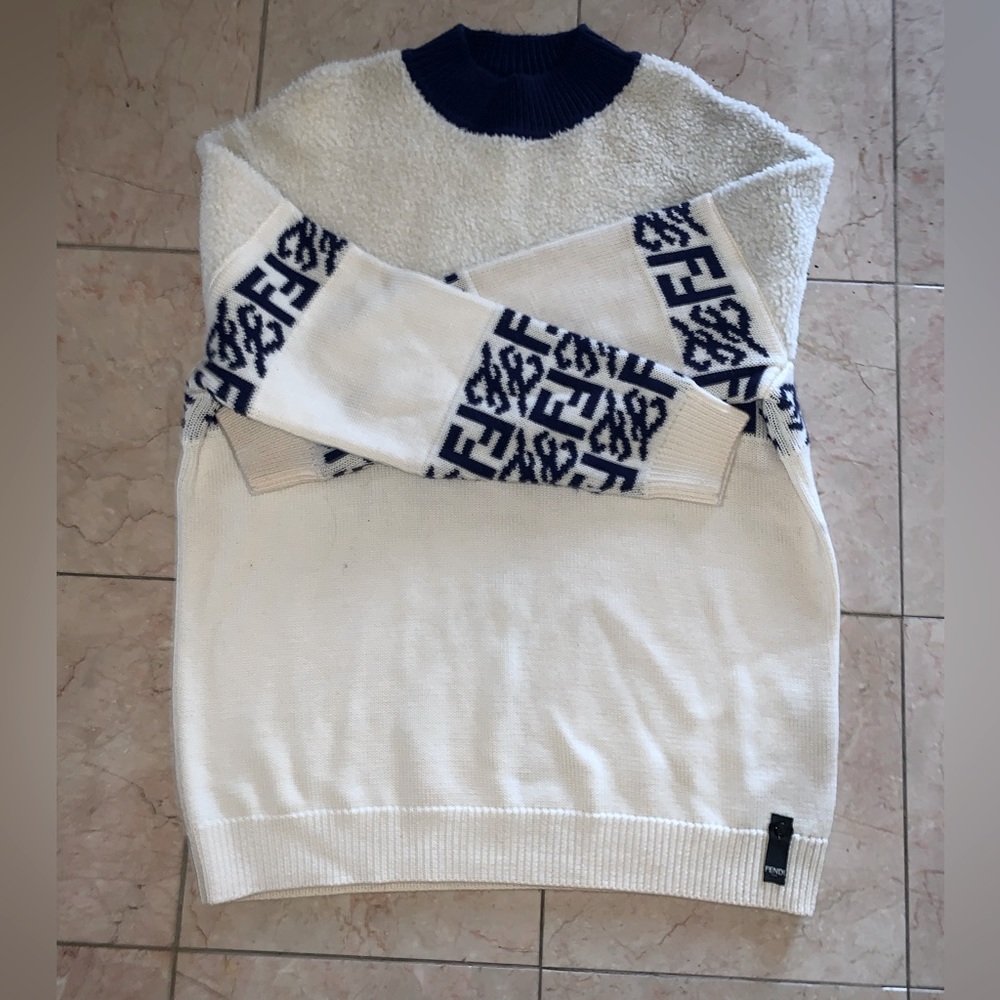 Authentic Fendi Wool Sweater, Size XL